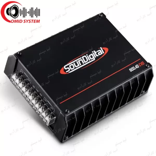 آمپلی فایر 4 کاناله خودرو سانددیجیتال مدل SD-800.4D EVO